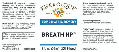 Energique BREATH HP (PNEUMO HP) 1 oz