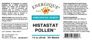 Energique HISTASTAT POLLEN (ALLERSTAT II) 1 oz