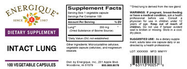 Energique INTACT LUNG 100 Capsules