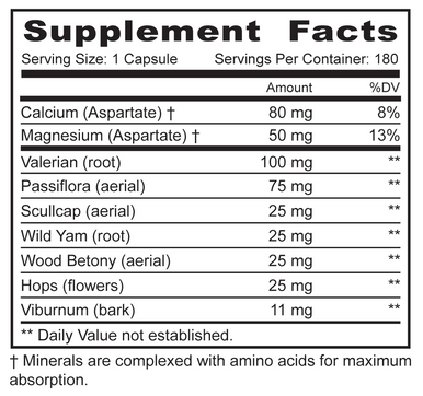 MBi Nutraceuticals Muscle-Calm 180 Capsules