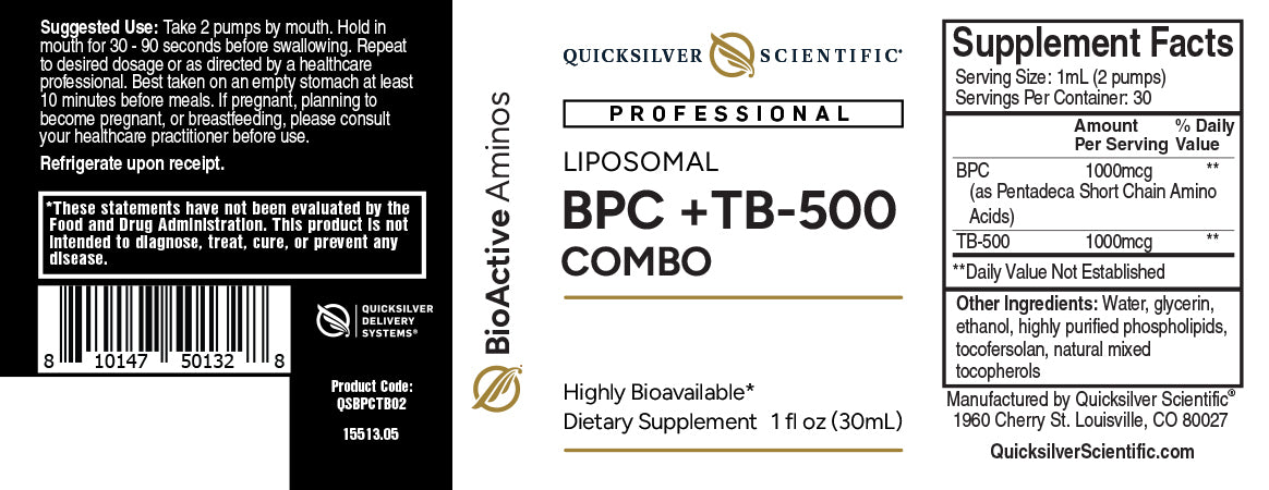 Quicksilver BPC + TB-500 Peptide (COLD SHIP)