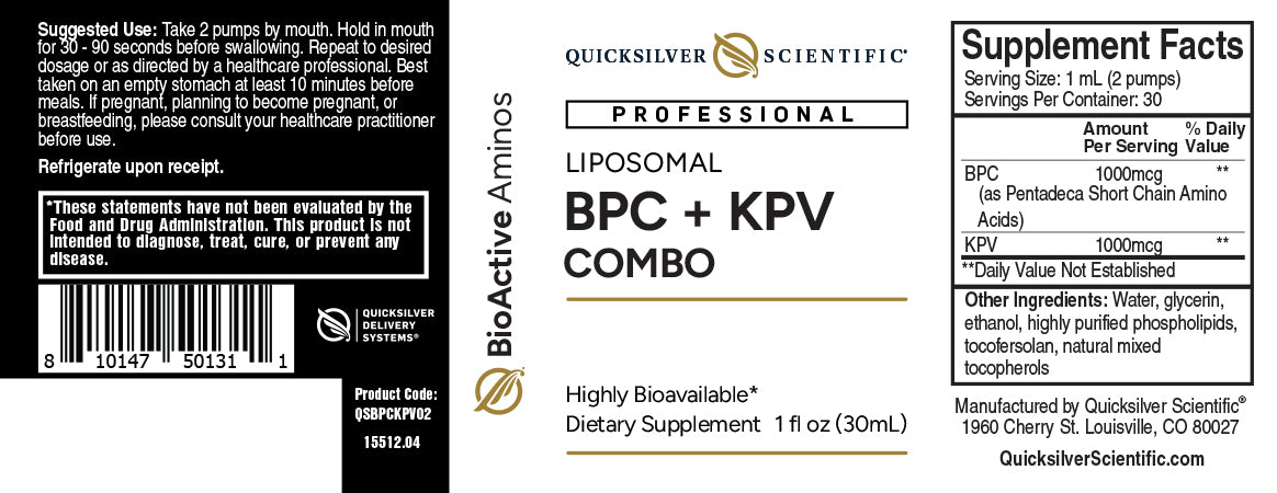 Quicksilver BPC + KPV Peptide (COLD SHIP)