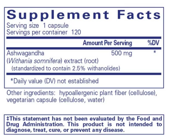 Ashwagandha (120 CAPS)