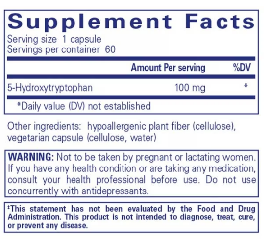 5-HTP 100Mg (60 CAPS)