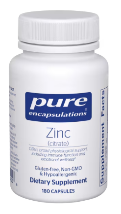 Zinc (Citrate 180 Capsules)