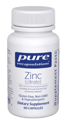 Zinc (Citrate 60 Capsules)