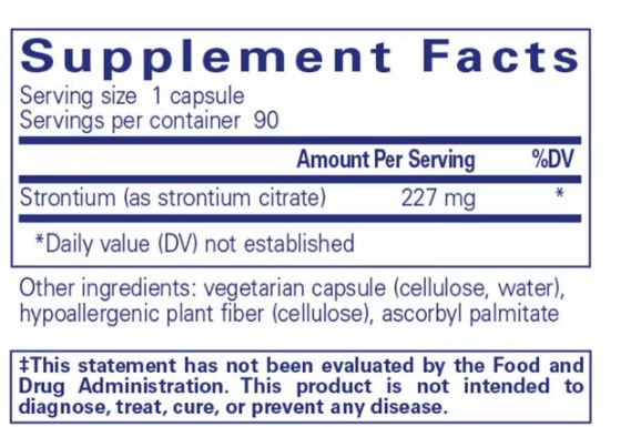 Strontium (citrate) (90 CAPS)