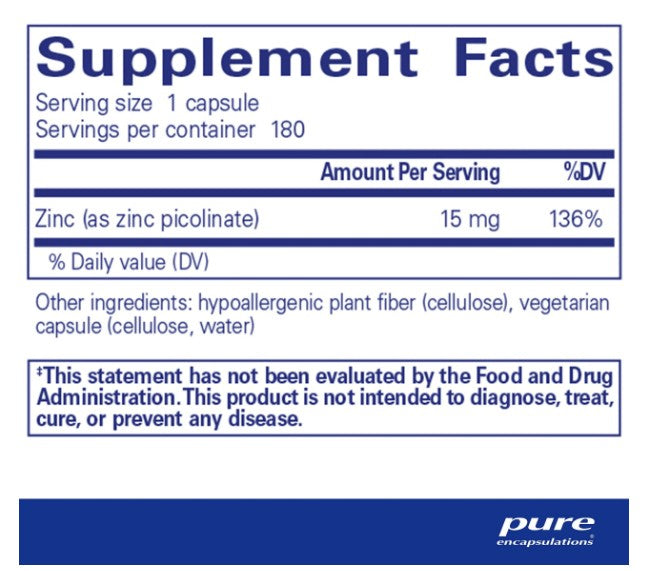 Zinc 15 (180 Capsules)