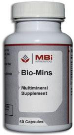 MBi Nutraceuticals Bio-Mins Multiple Mineral 180 Capsules