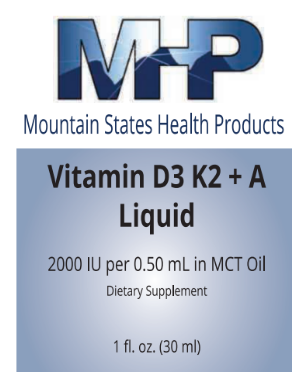 MHP Vitamin D3 with K2 and A (NEW!)