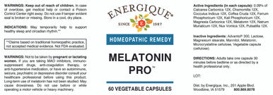 Energique MELATONIN 3mg 60 Capsules