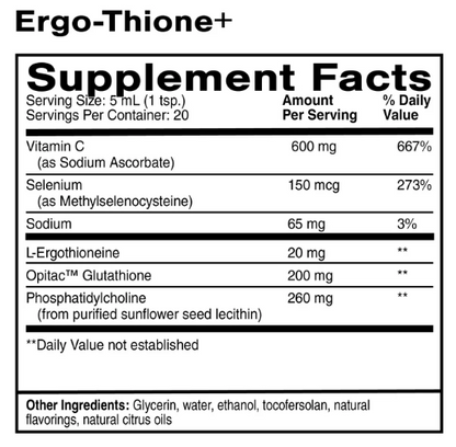 Quicksilver Ergo-Thione+ Catalyzed Free Radical Quencher