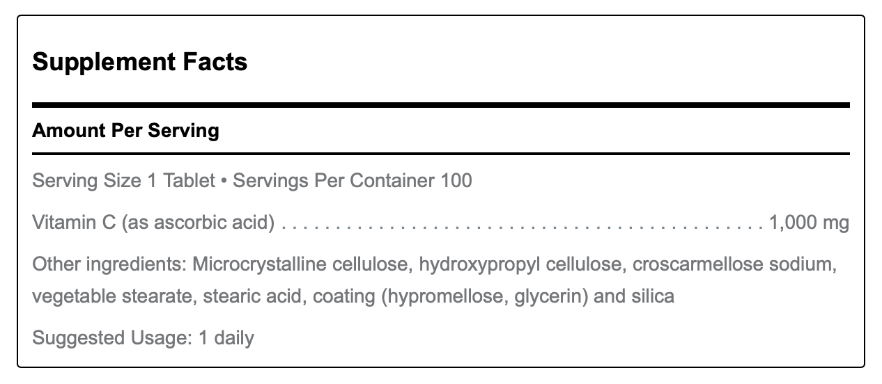 DL Natural C 1000 mg 100