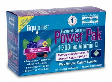 Trace Minerals Stamina Pwdr Mixed Ber 30 pk