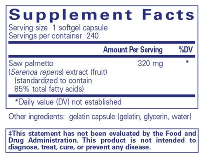 Saw Palmetto 320 mg (240 Caps)