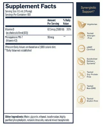 Vitamin D3/K2 -1.7oz