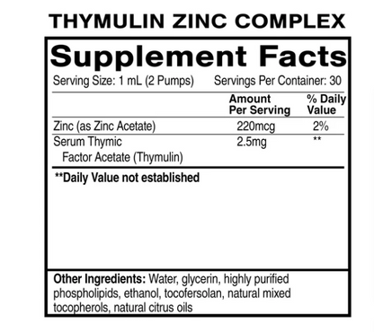 zinc thymulin ghk-cu GLOW (BPC-157/GHK-CU/KPV/TB500) Injections