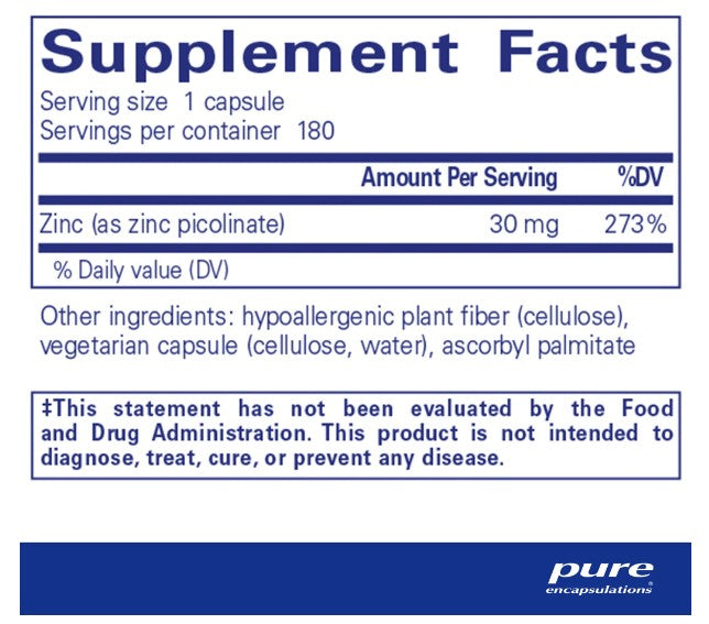 Zinc 30 (180 Capsules)