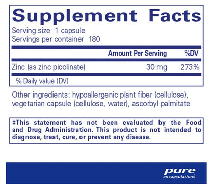 Zinc 30 (180 Capsules)