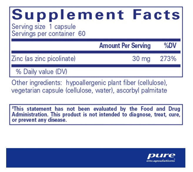 Zinc 30 (60 Capsules)