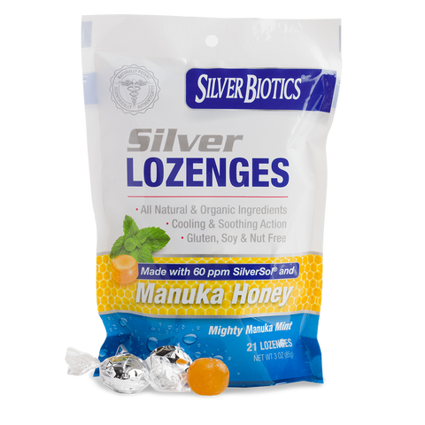 Silver Lozenges with Manuka Honey